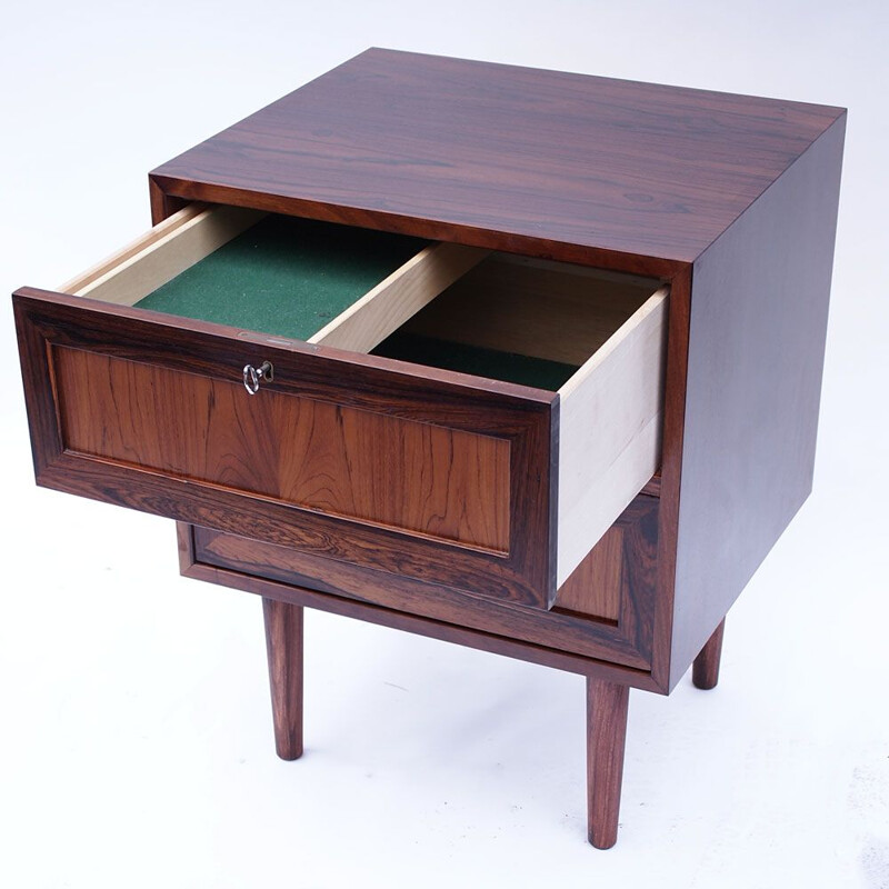 Vintage Rio Rosewood bedside table Danish 1950s