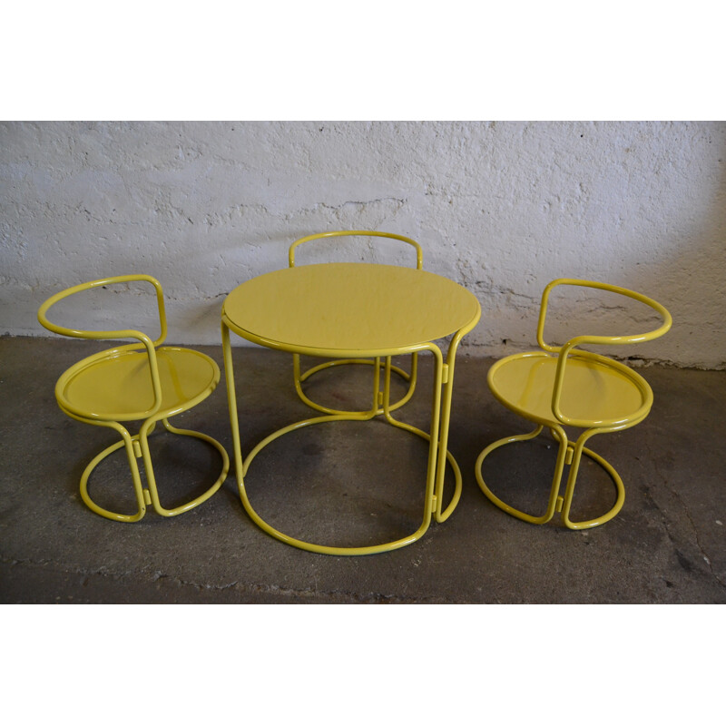 Table and chairs, Gae AULENTI - 60