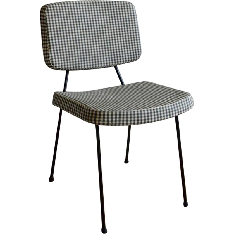 Thonet "CM196" chair with checked pattern, Pierre PAULIN - 1960s