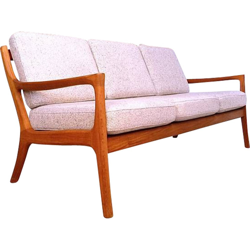 Danish teak three-seater sofa, Ole WANSCHER - 1960s