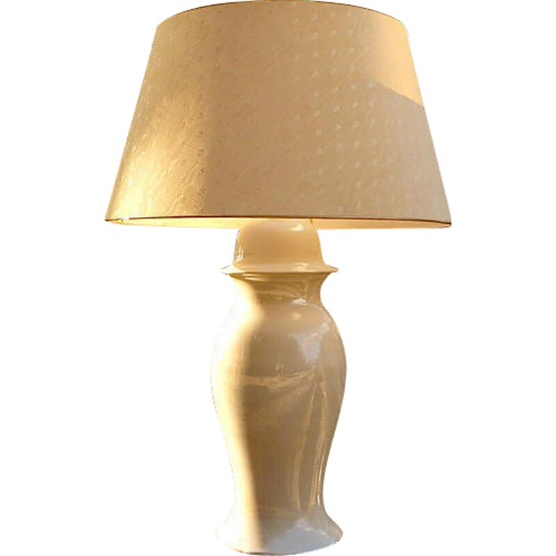 lampe vintage en céramique - italie 1960