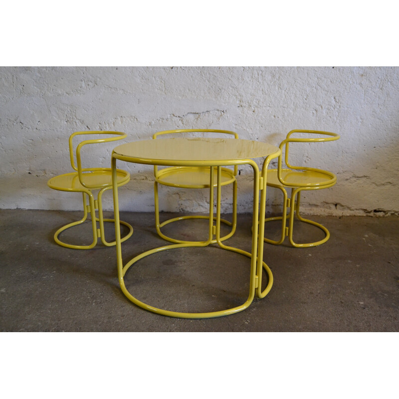 Table and chairs, Gae AULENTI - 60
