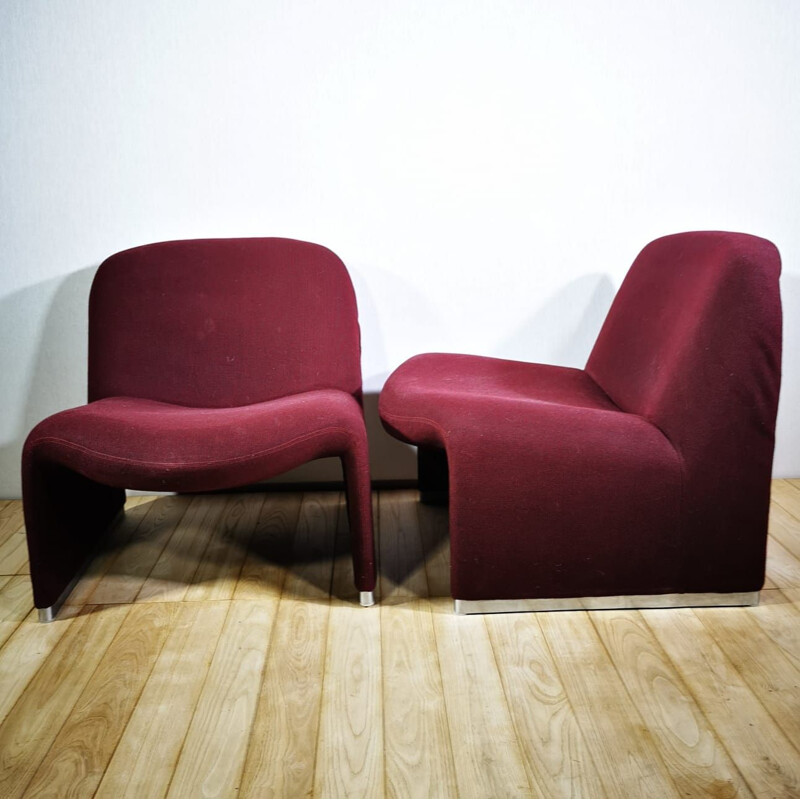 Pair of 'Alky' vintage armchairs by G. Piretti for Anonima Castelli 1969