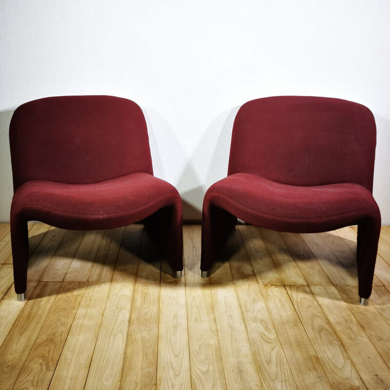 Pair of 'Alky' vintage armchairs by G. Piretti for Anonima Castelli 1969