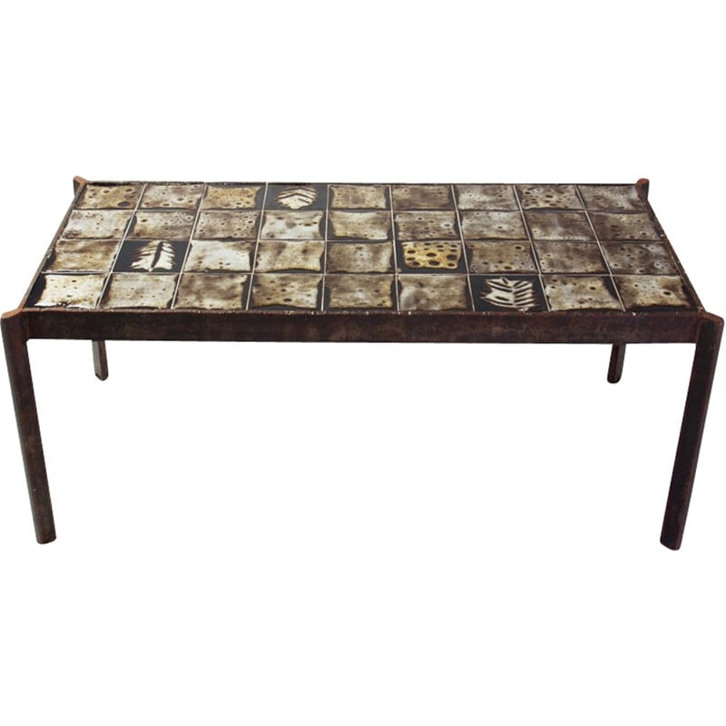 Table basse en céramique, Mado JOLAIN - 1950