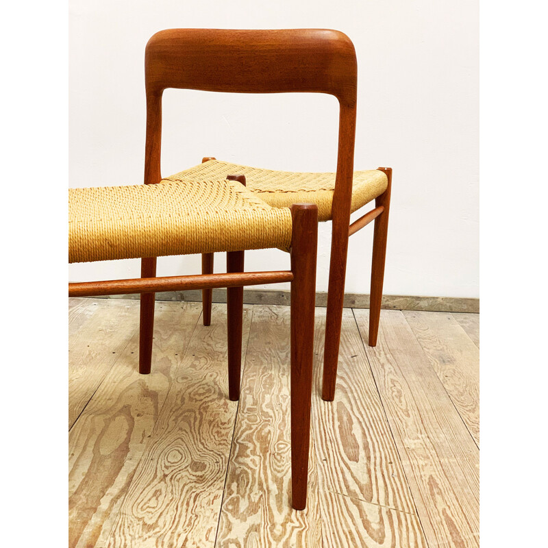 Set of 4 Mid Century Teak Chairs by Niels Otto Moller for J.L. Mollers Danish 1960s