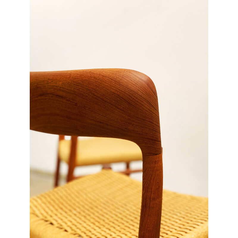 Set of 4 Mid Century Teak Chairs by Niels Otto Moller for J.L. Mollers Danish 1960s
