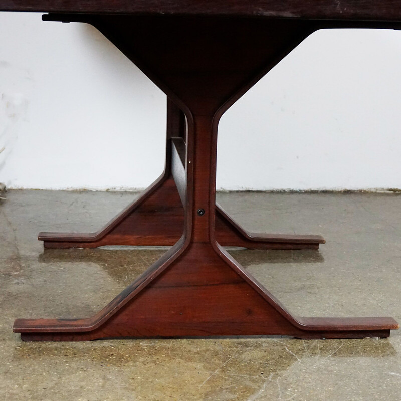 Midcentury Rosewood Desk by Gianfranco Frattini for Bernini Italy 1957s
