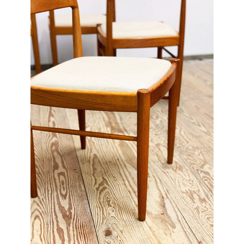 Set of 6 vintage Teak Chairs by H.W. Klein for Bramin Denmark 1960s