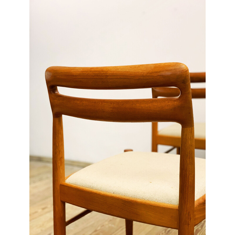 Set of 6 vintage Teak Chairs by H.W. Klein for Bramin Denmark 1960s