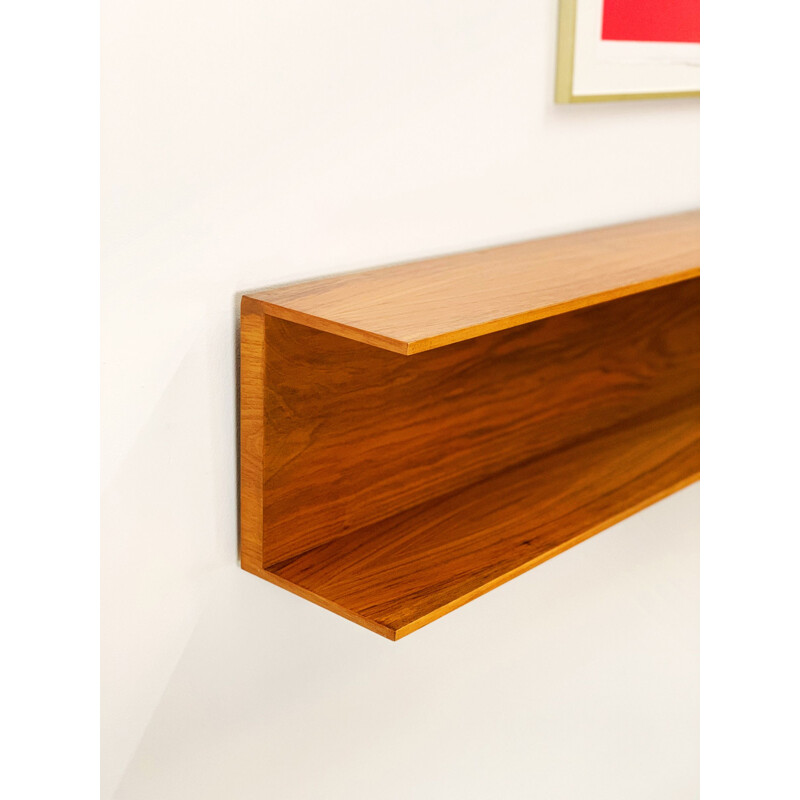 Mid-Century Teak wall-mounted shelf by Walter Wirz for Wilhelm Renz 1960s