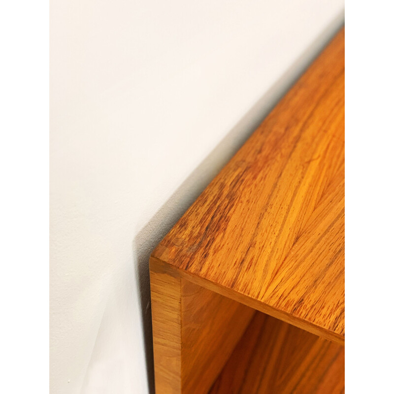 Mid-Century Teak wall-mounted shelf by Walter Wirz for Wilhelm Renz 1960s