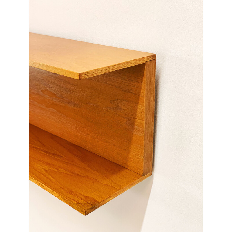 Mid-Century Teak wall-mounted shelf by Walter Wirz for Wilhelm Renz 1960s