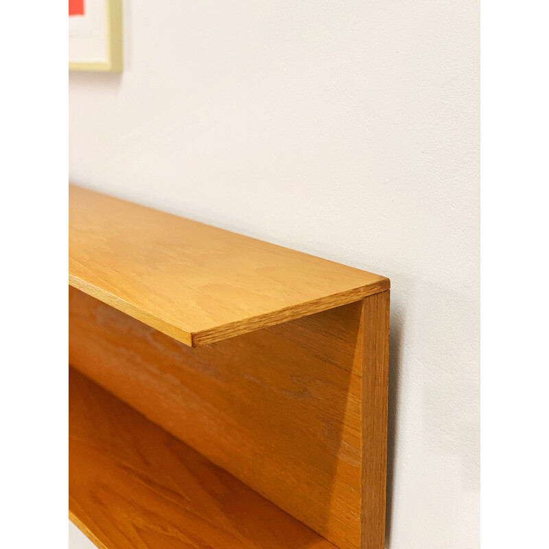 Mid-Century Teak wall-mounted shelf by Walter Wirz for Wilhelm Renz 1960s