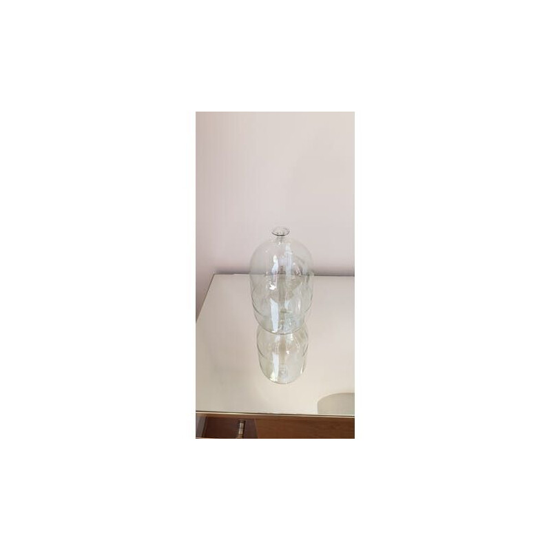 Vase en verre vintage de Venini a petit col 1970