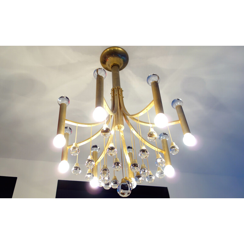 Italian chandelier vintage Sciolari - 60