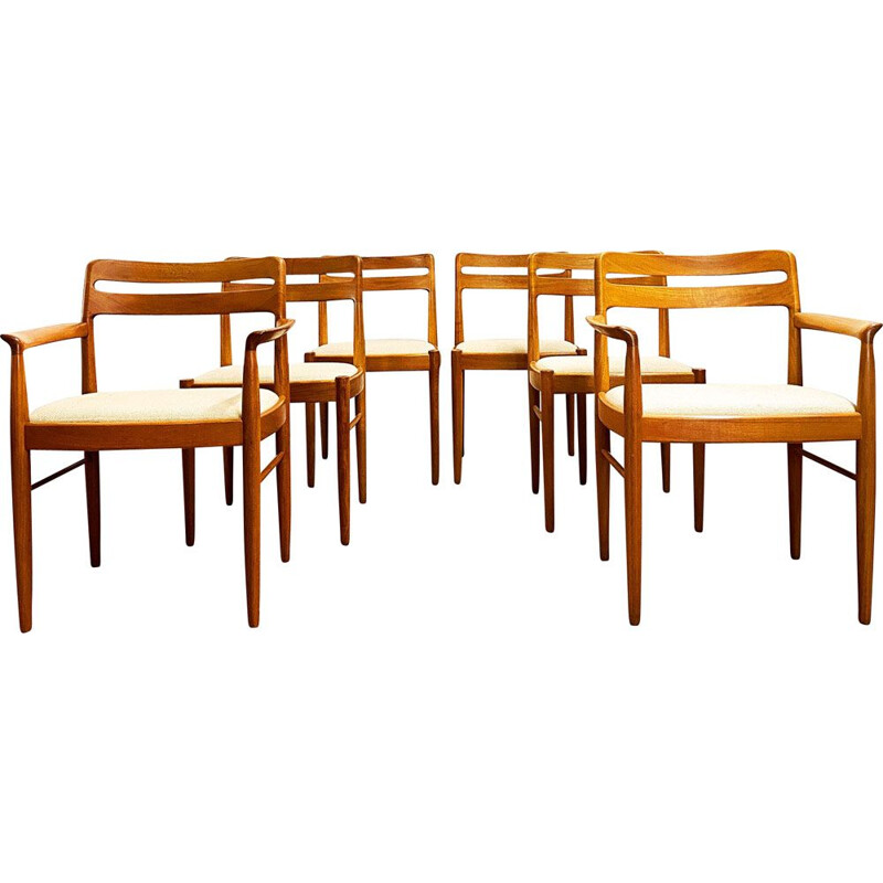 Set of 6 vintage Teak Chairs by H.W. Klein for Bramin Denmark 1960s
