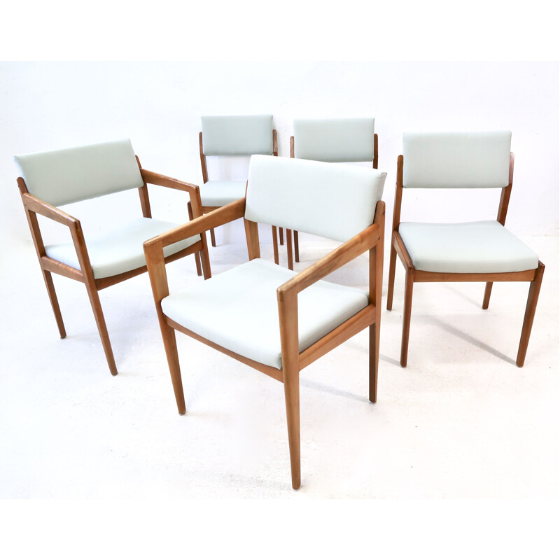 Lot de 5 chaises vintage de Thonet 1960