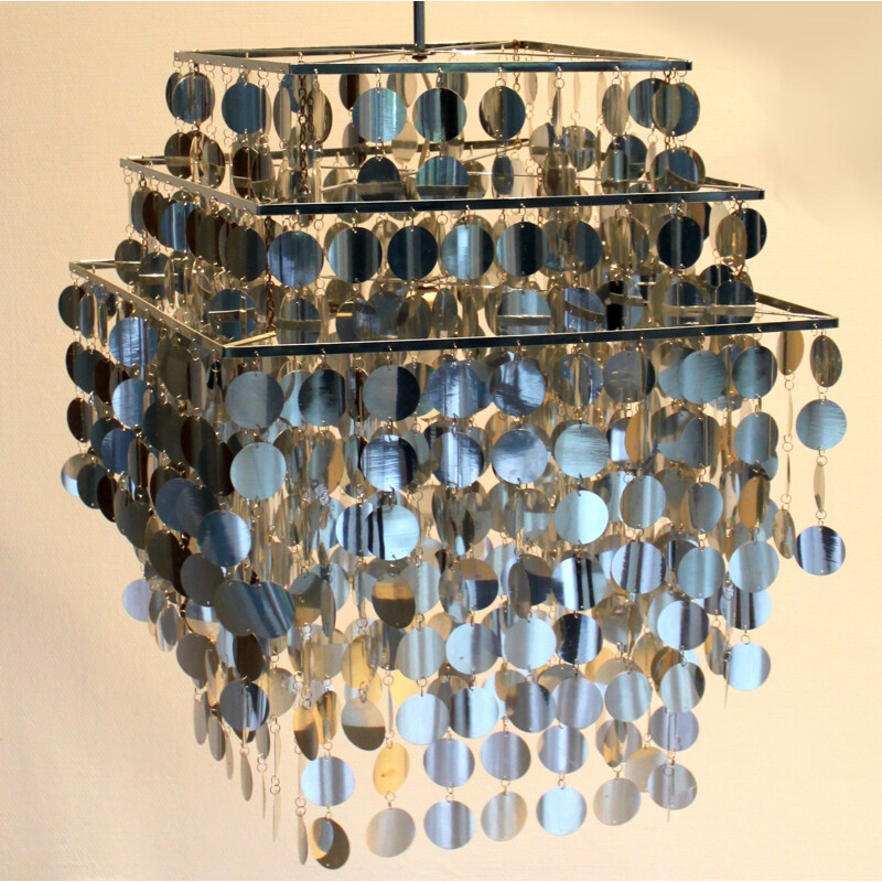 Vintage chandelier by Kare 1980s