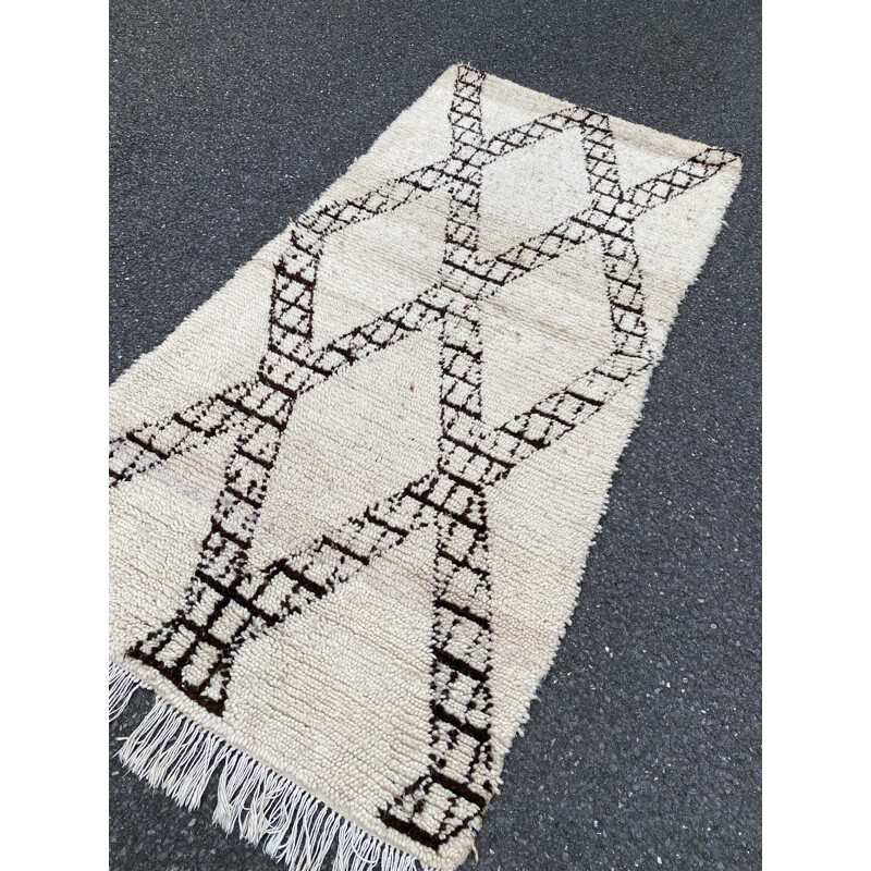 Vintage Beni Ouarain Berber Carpet