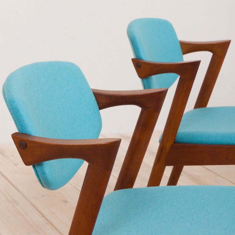 Paire de chaises vintage en teck Kai Kristiansen 1960