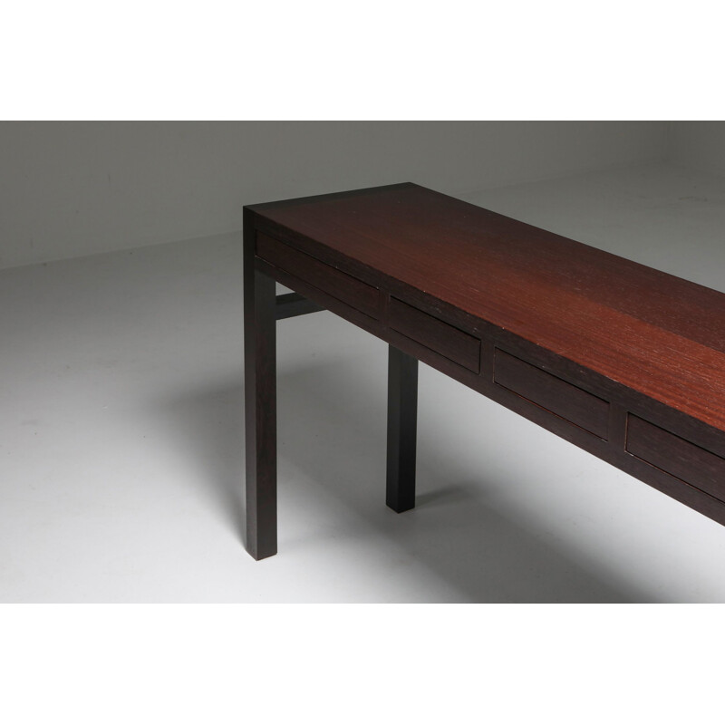 Vintage Christian Liaigre Mystere Console Table in Mahogany 1990s