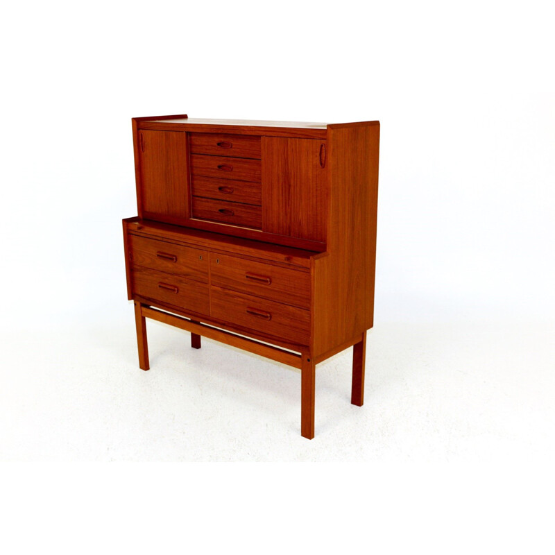 Vintage teak secretary Denmark 1960s