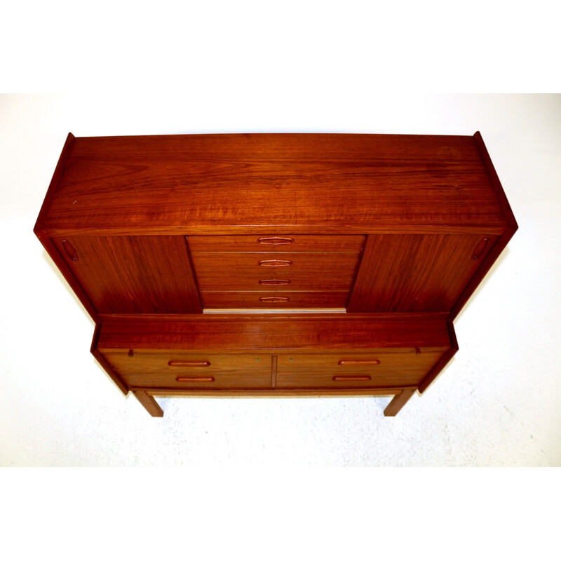 Vintage teak secretary Denmark 1960s