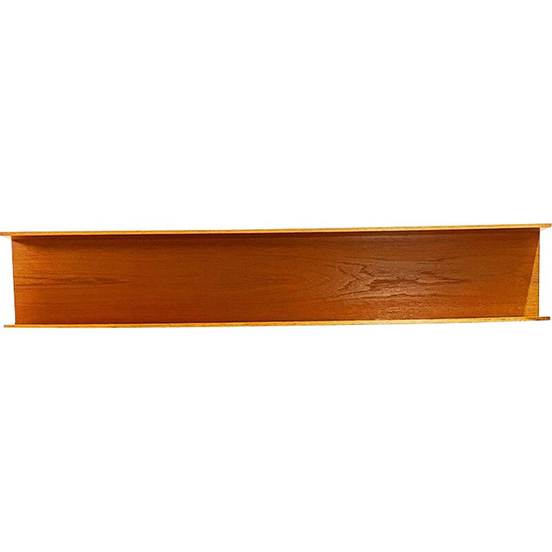 Mid-Century Teak wall-mounted shelf by Walter Wirz for Wilhelm Renz 1960s