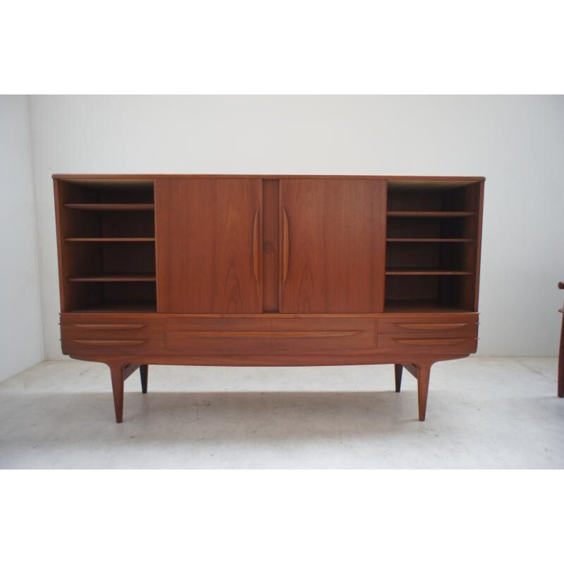 Enfilade vintage en teck Johannes Andersen scandinave 1960