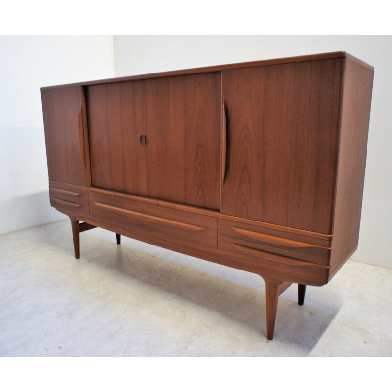 Enfilade vintage en teck Johannes Andersen scandinave 1960