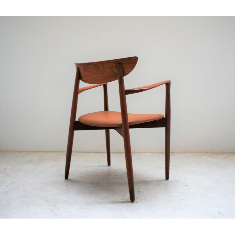 Vintage solid teak armchair by Harry Ostergaard For Randers Mobelfabrik