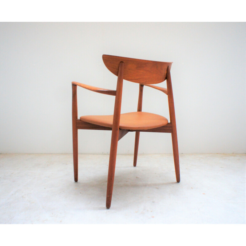 Vintage solid teak armchair by Harry Ostergaard For Randers Mobelfabrik