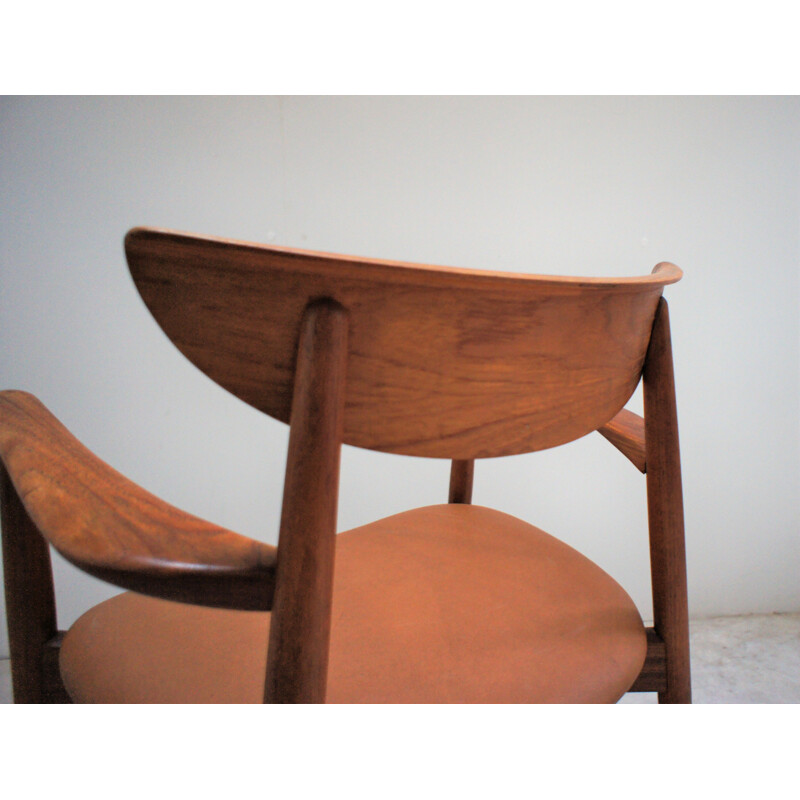 Vintage solid teak armchair by Harry Ostergaard For Randers Mobelfabrik