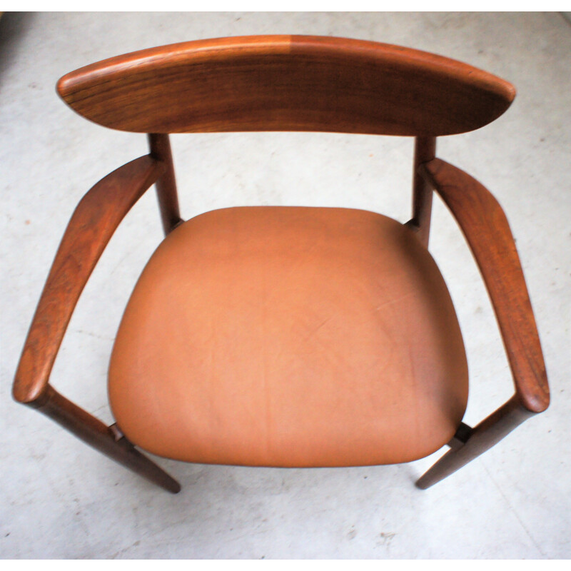 Vintage solid teak armchair by Harry Ostergaard For Randers Mobelfabrik