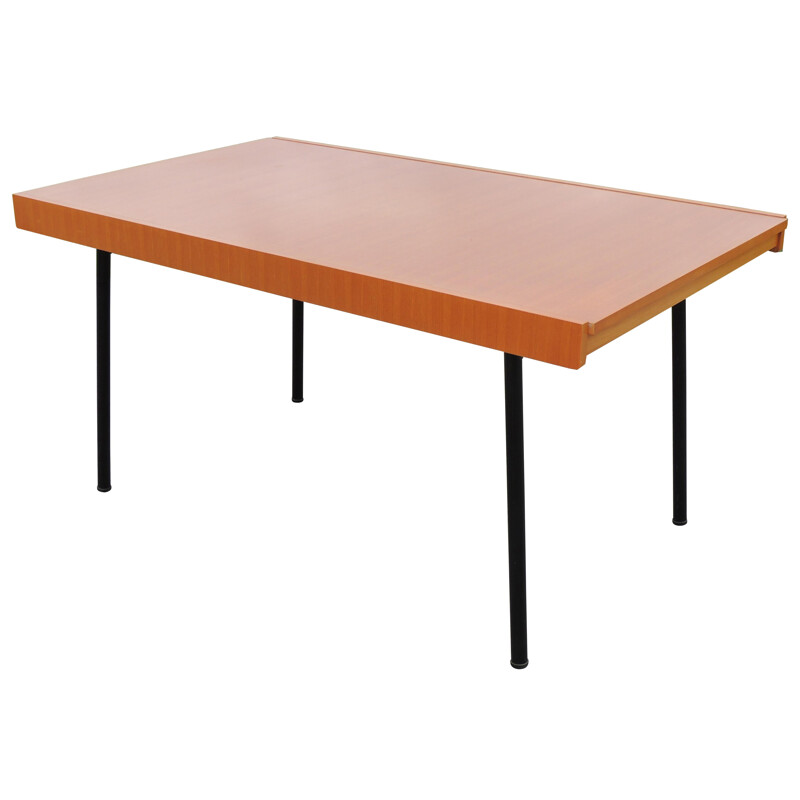 dining table elm, Gerard GUERMONPREZ - 50s