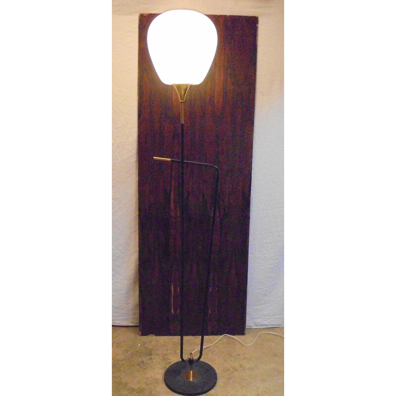 Lampadaire vintage Lyre Arlus 1950