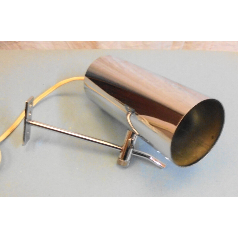 Vintage pipe wall lamp by Alain Richard 1980