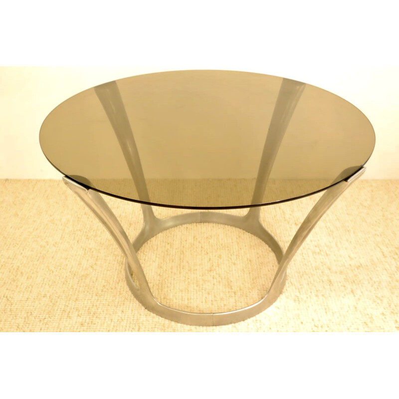 Vintage dining table by Michel Charron 1970