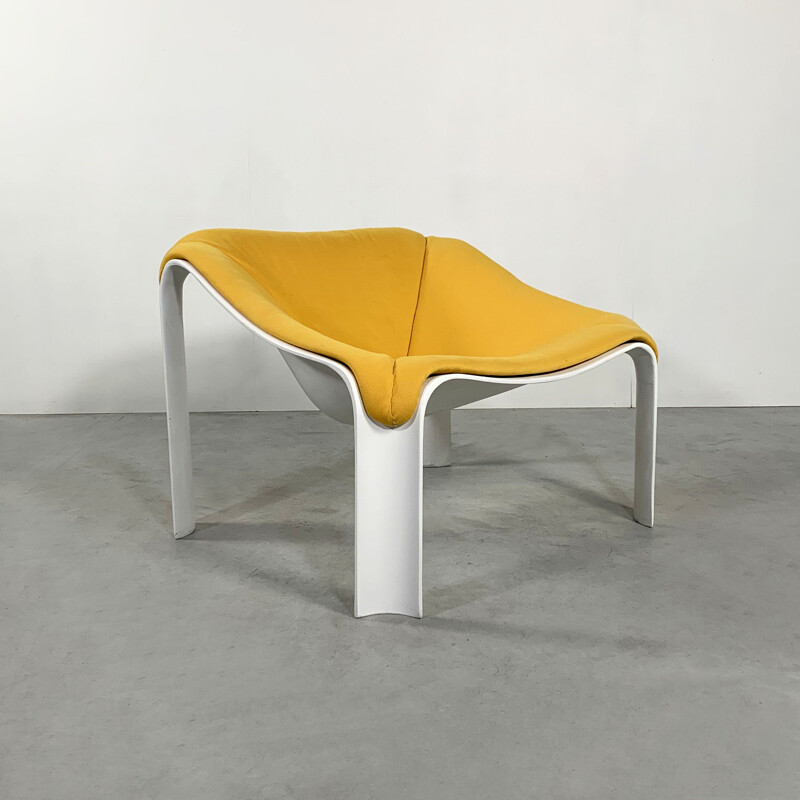 Fauteuil lounge vintage jaune de Pierre Paulin pour Artifort 1960