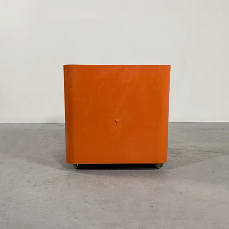 Vintage Orange Game Side Table by Marcello Siard for Longato 1970s