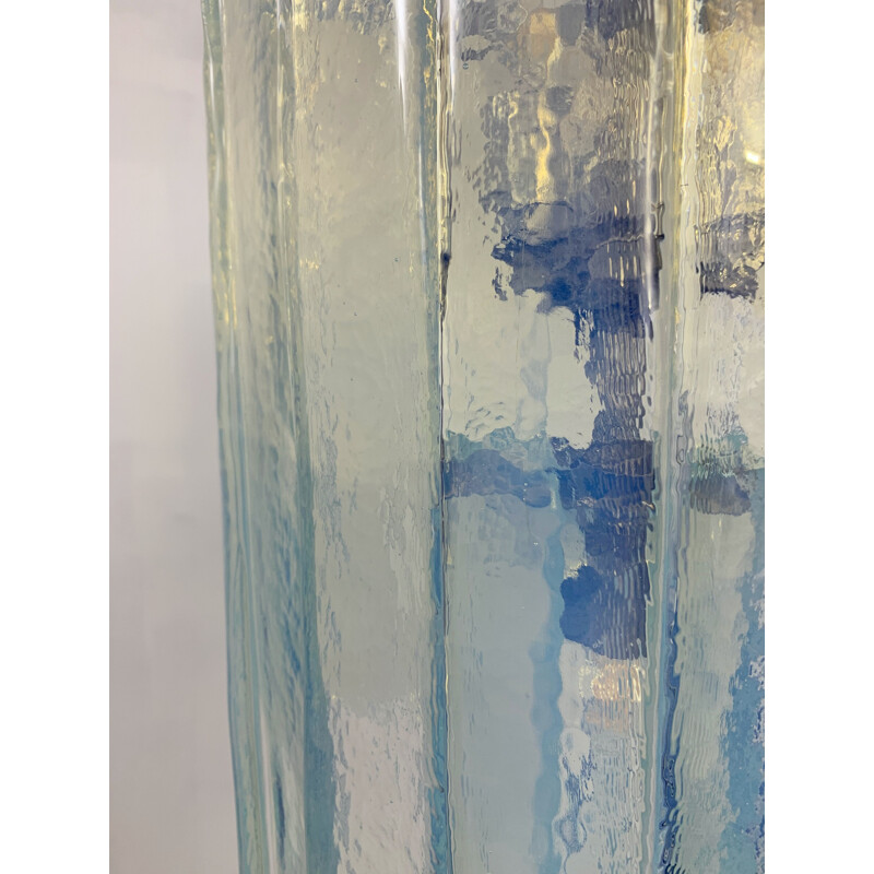 Lámpara vintage de cristal de Murano opalescente
