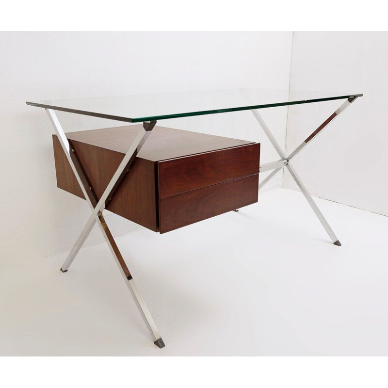 Vintage Minimalist desk Franco Albini for Knoll 1950s