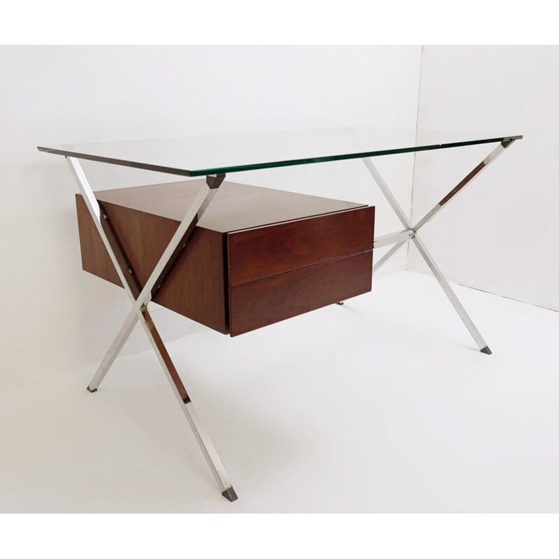 Vintage Minimalist desk Franco Albini for Knoll 1950s