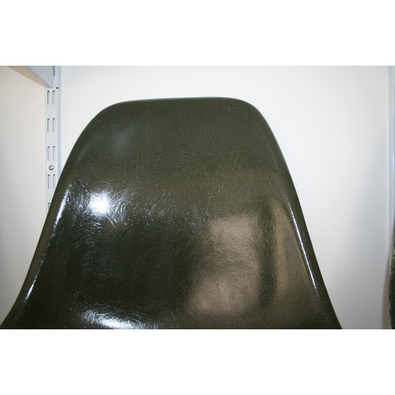 Chaise DSW forest green, EAMES  - années 60