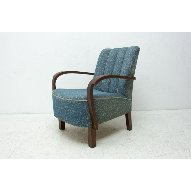 Vintage Bentwood armchair by Jindřich Halabala for UP Závody 1930s