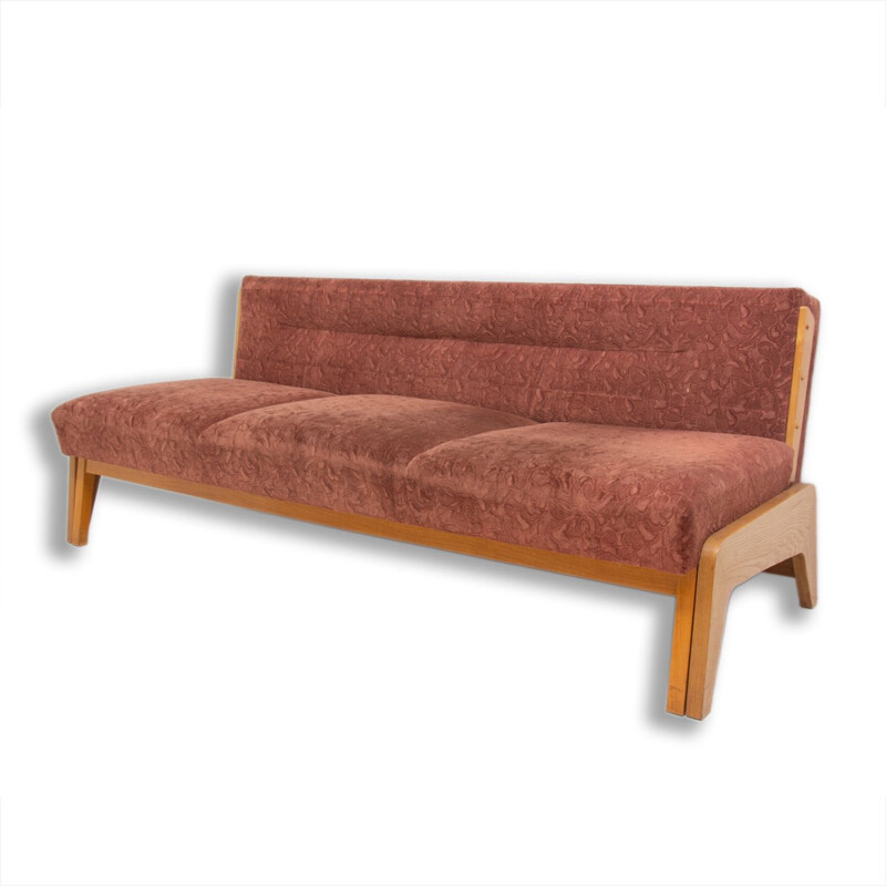 Mid century folding sofa-bench Czechoslovakia 1960s