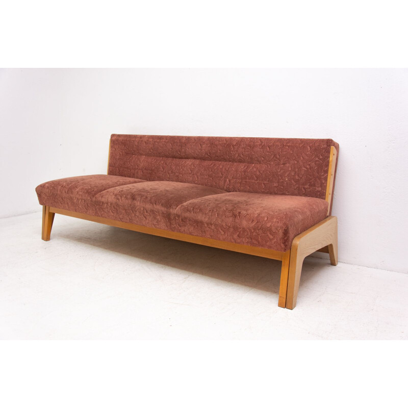 Mid century folding sofa-bench Czechoslovakia 1960s
