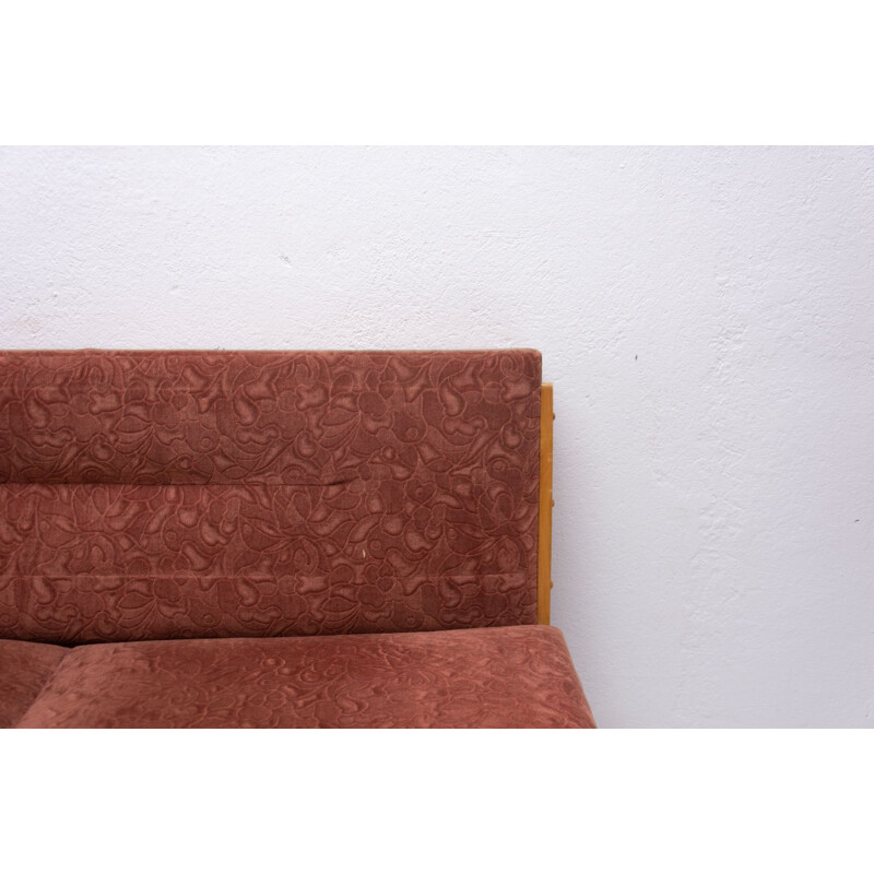 Mid century folding sofa-bench Czechoslovakia 1960s