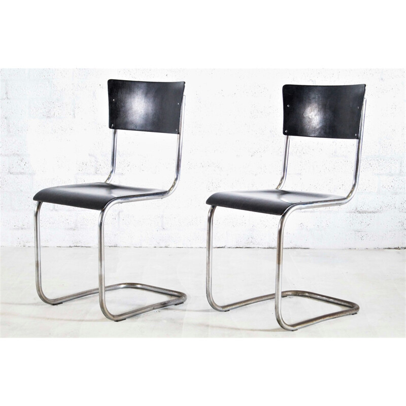 Paire de Chaises vintage Thonet de Mart Stam